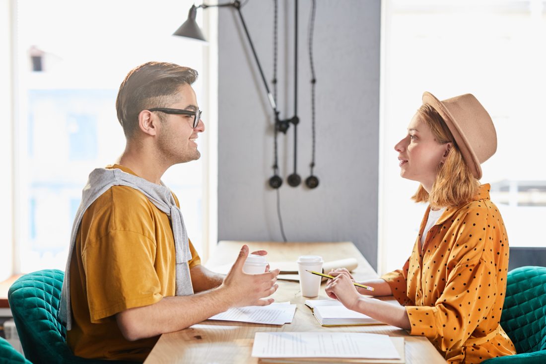 Meeting Of Young Employees